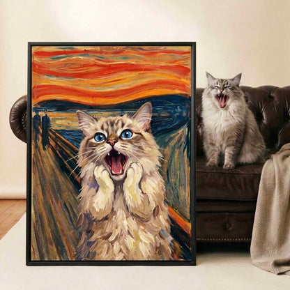 The Scream Pet Custom Funny Portrait