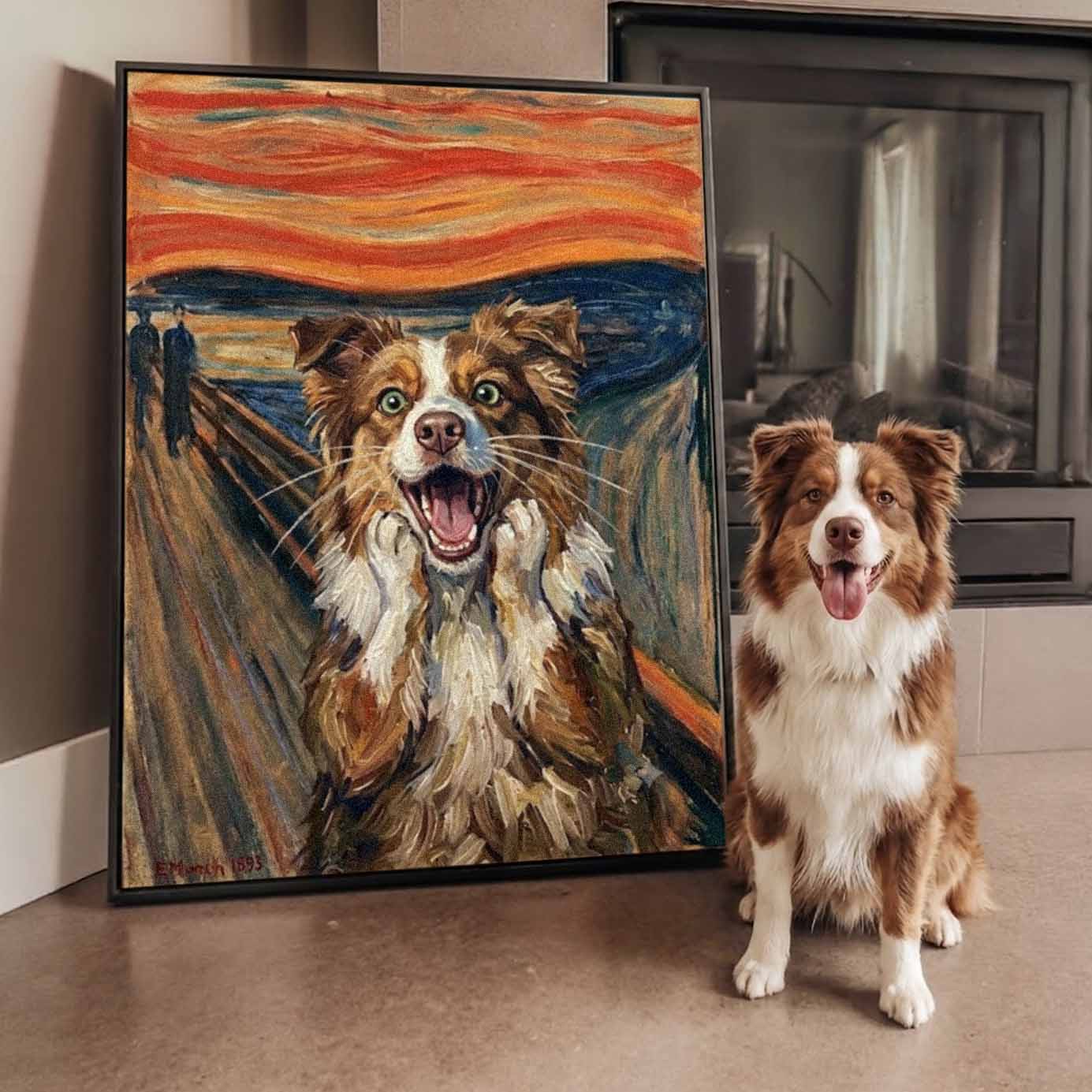 The Scream Pet Custom Funny Portrait