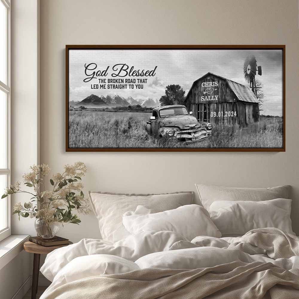 The Road #6 offers - Framed canvas