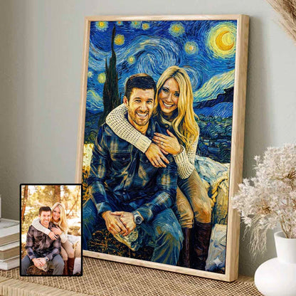 Turn Your Photo To Van Gogh Art Custom Canvas