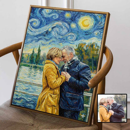 Turn Your Photo To Van Gogh Art Custom Canvas