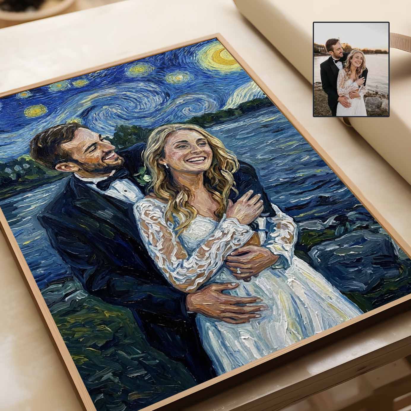 Turn Your Photo To Van Gogh Art Custom Canvas