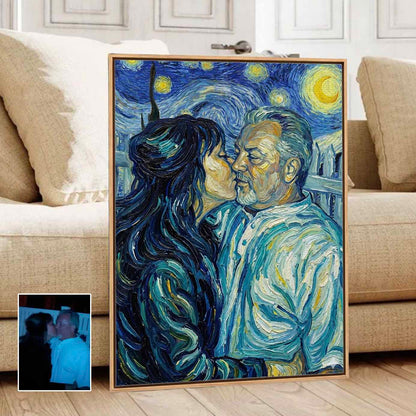 Turn Your Photo To Van Gogh Art Custom Canvas