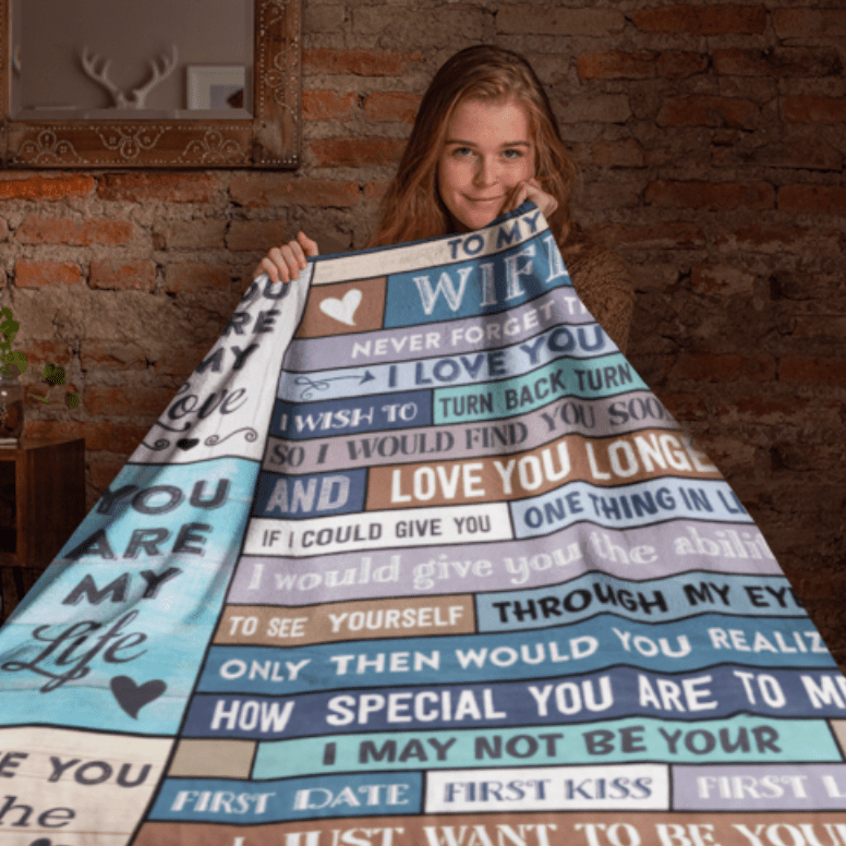Be Your Last Everything | To My Wife Cozy Blanket