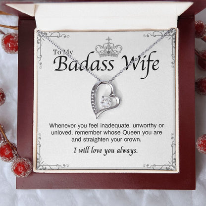 To My Badass Wife Necklace