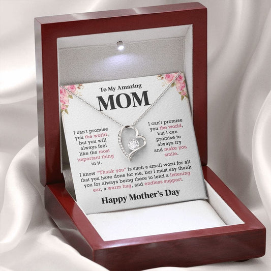 I Can't Promise You The World | To My Mom Necklace
