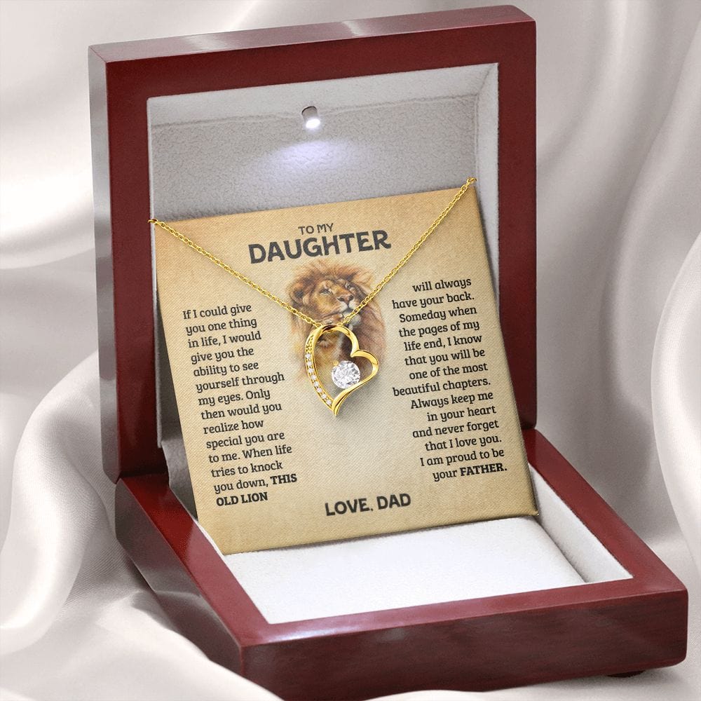 Through My Eyes | To My Daughter Necklace