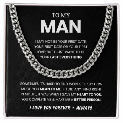 Gave My Heart To You | To My Man Cuban Chain