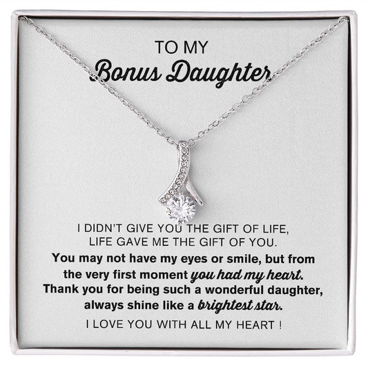 You Had My Heart | To My Bonus Daughter Necklace