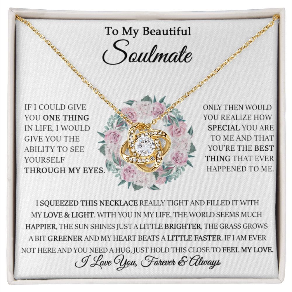 Happier Brighter | To My Soulmate Necklace