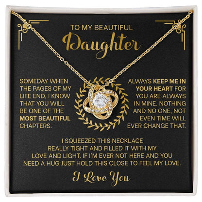 Keep Me In Your Heart | To My Beautiful Daughter Necklace