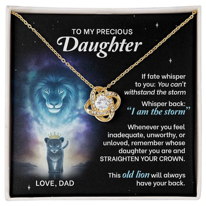 Straighten Your Crown | To My Precious Daughter Necklace