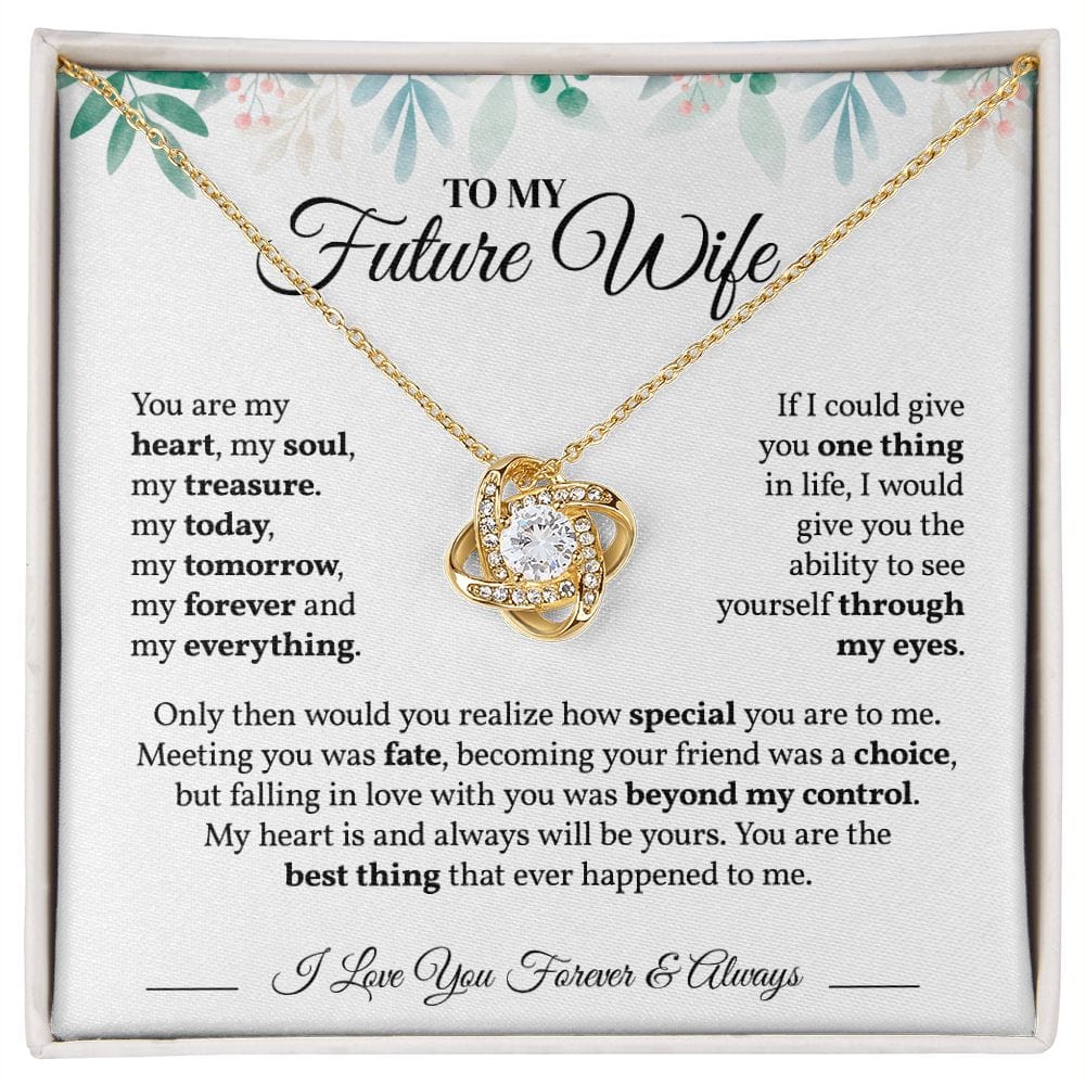 My Heart, My Soul, My Treasure | To My Future Wife Necklace