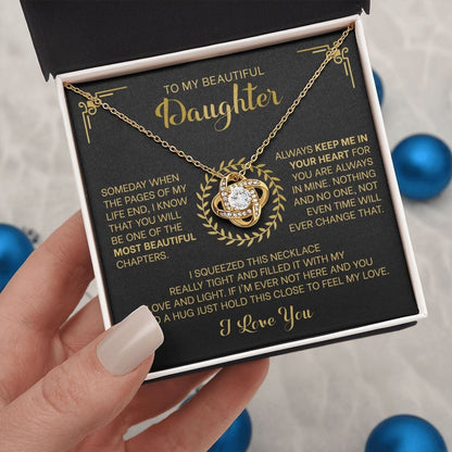 Keep Me In Your Heart | To My Beautiful Daughter Necklace