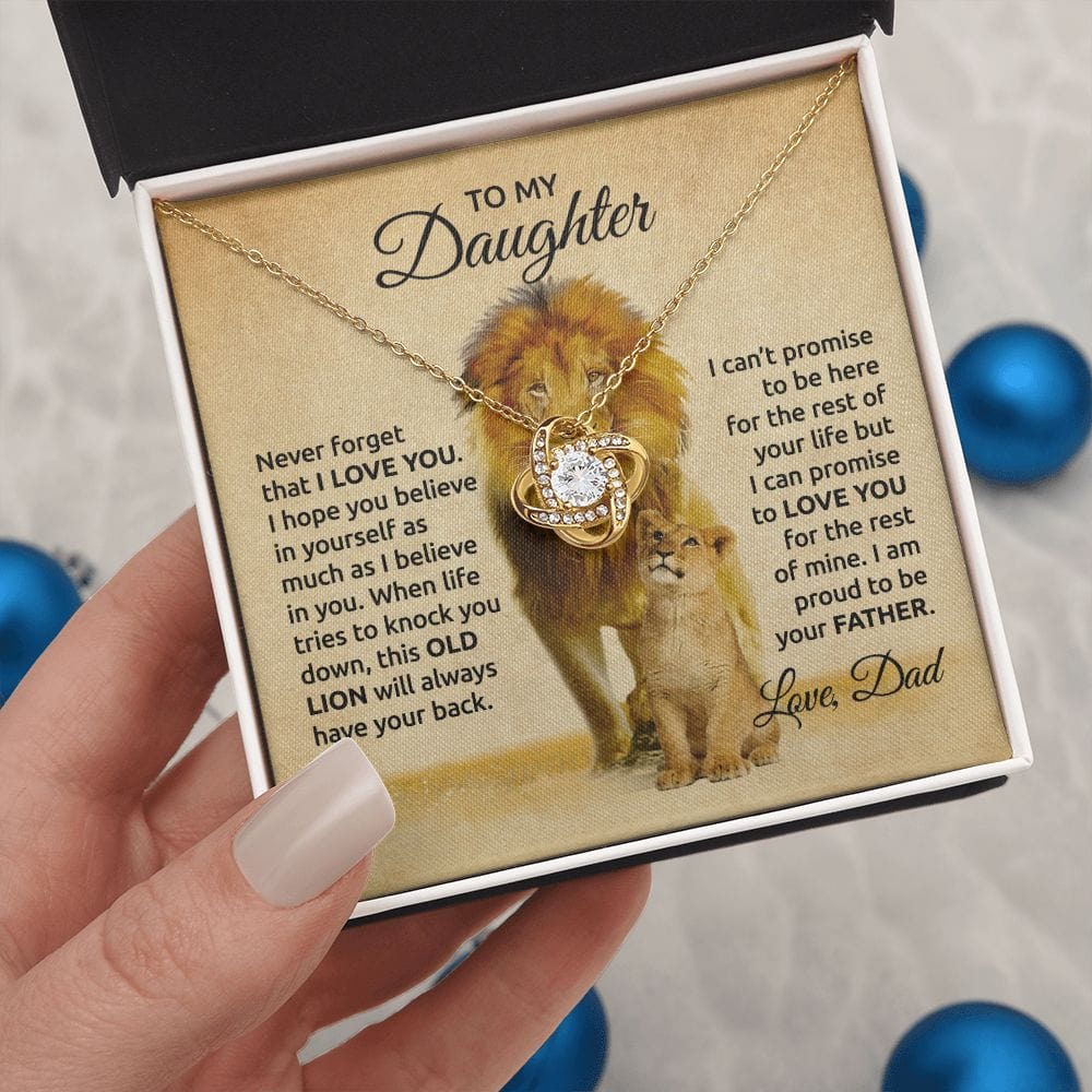 Daughter i love you sale necklace