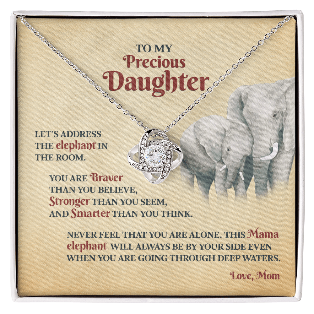 You Are Braver Than You Believe | To My Daughter Necklace