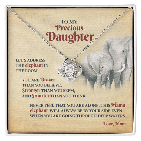 You Are Braver Than You Believe | To My Daughter Necklace
