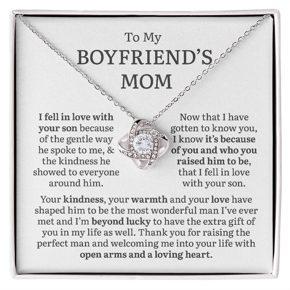 I Fell In Love With Your Son | To My Boyfriend's Mom Necklace