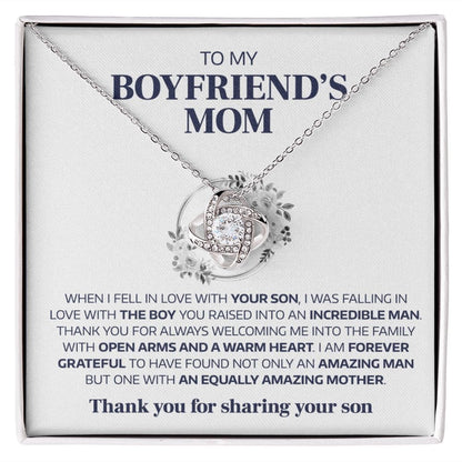 The Boy You Raised | To My Boyfriends Mom Necklace