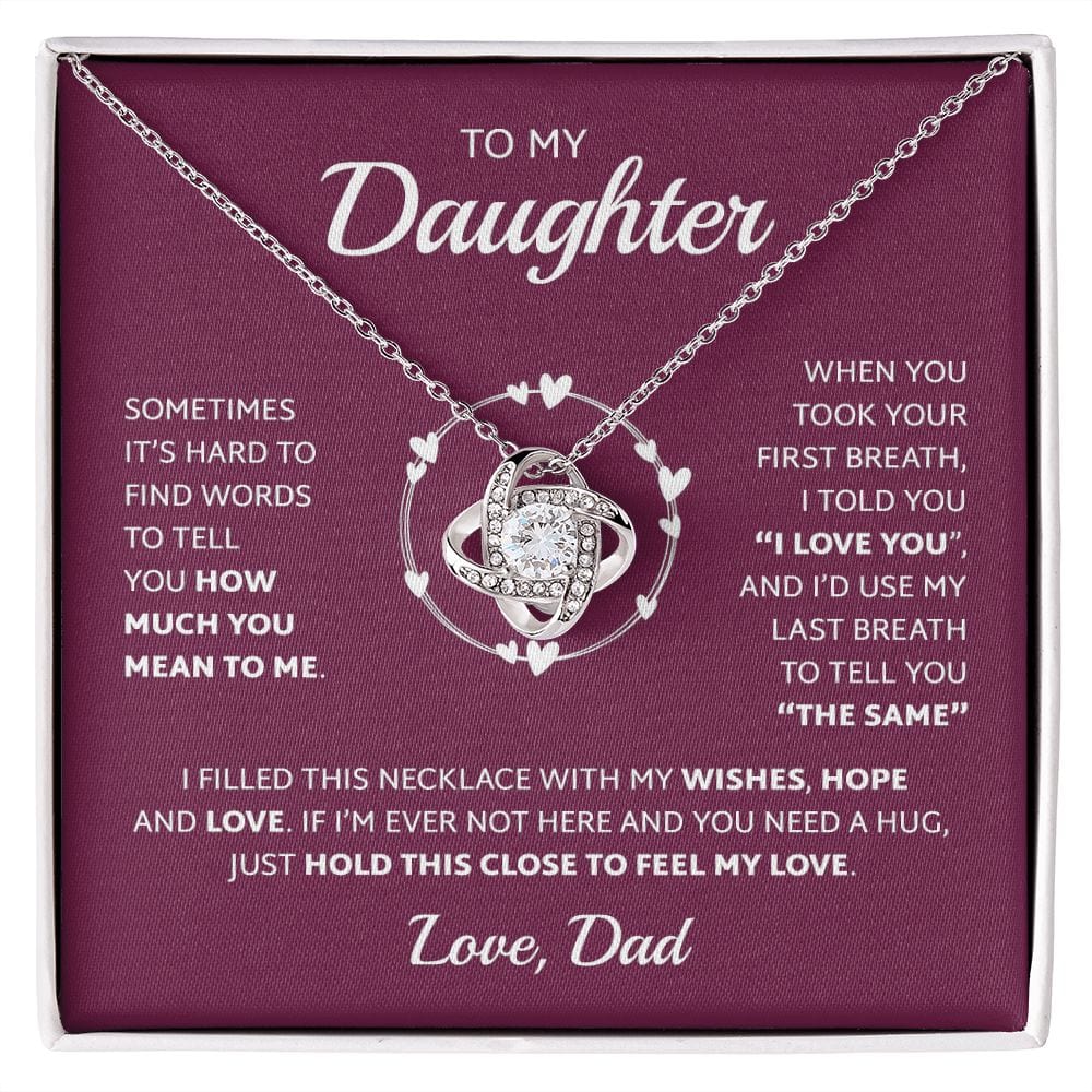 First Breath Last Breath | To My Daughter Necklace