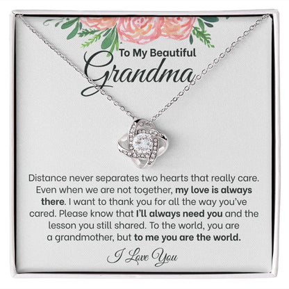 You Are The World | To My Beautiful Grandma Necklace
