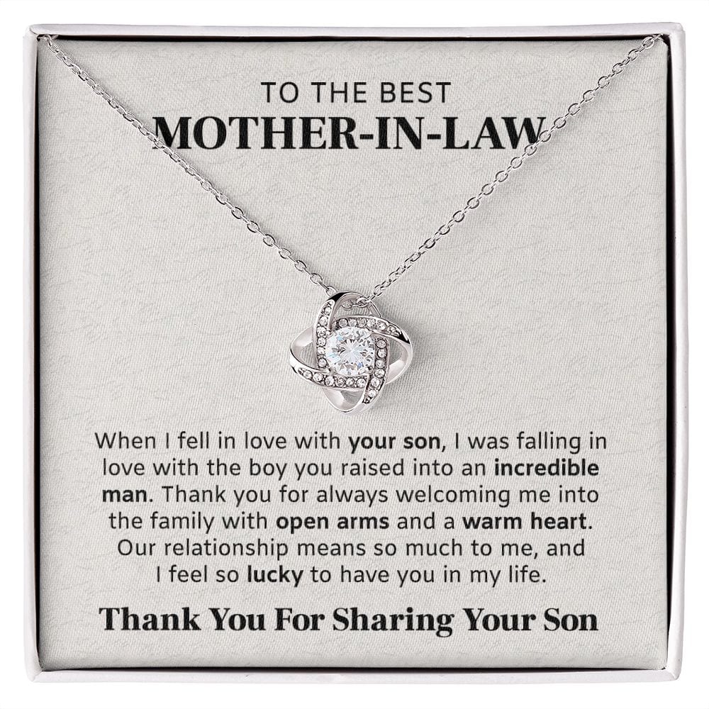 The Boy You Raised | To Mother In Law Necklace