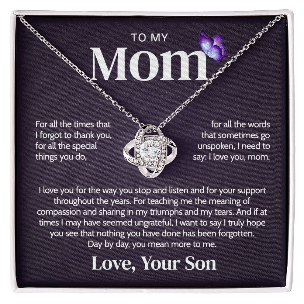 For All The Special Things You Do | To My Mom Necklace