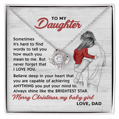 Shine Like A Brightest Star | To My Daughter Necklace
