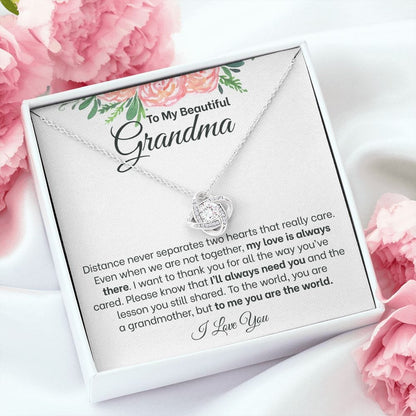 You Are The World | To My Beautiful Grandma Necklace
