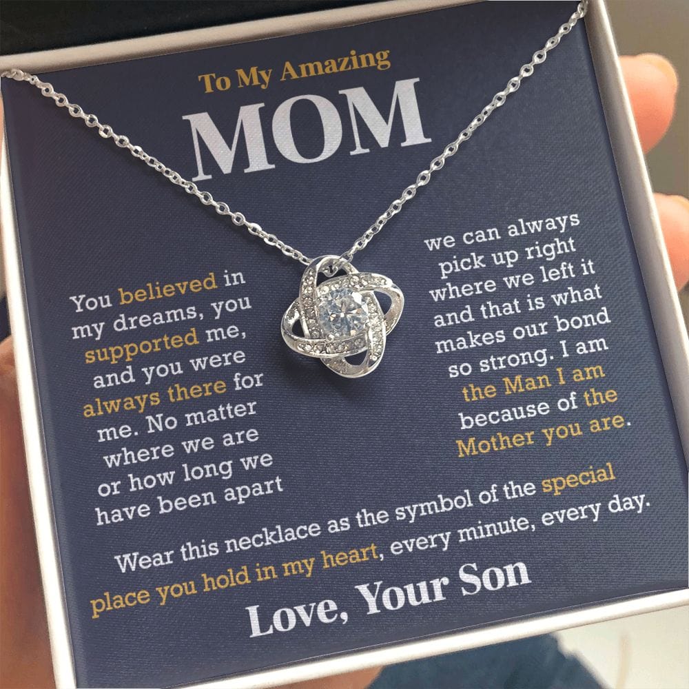 The Man I Am | To My Amazing Mom Necklace