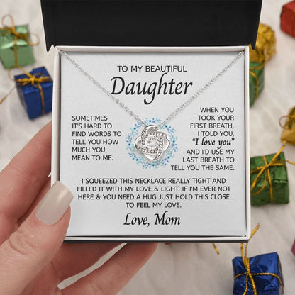 When You Took Your First Breath | To My Daughter Necklace