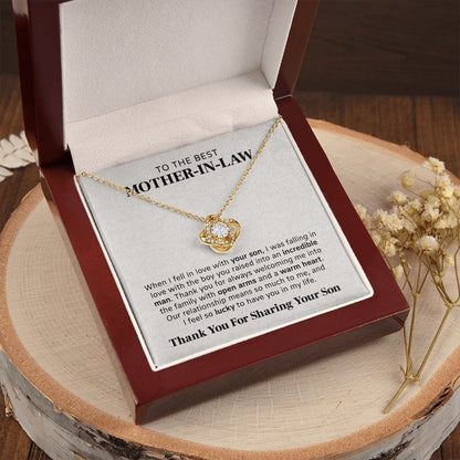 The Boy You Raised | To Mother In Law Necklace