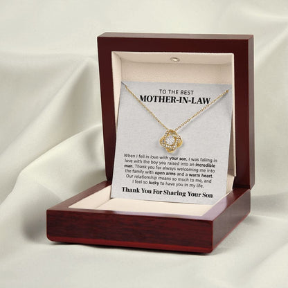 The Boy You Raised | To Mother In Law Necklace