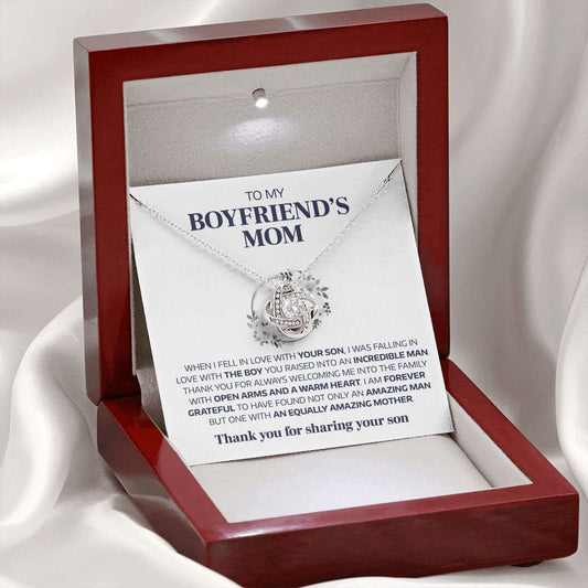 The Boy You Raised | To My Boyfriends Mom Necklace