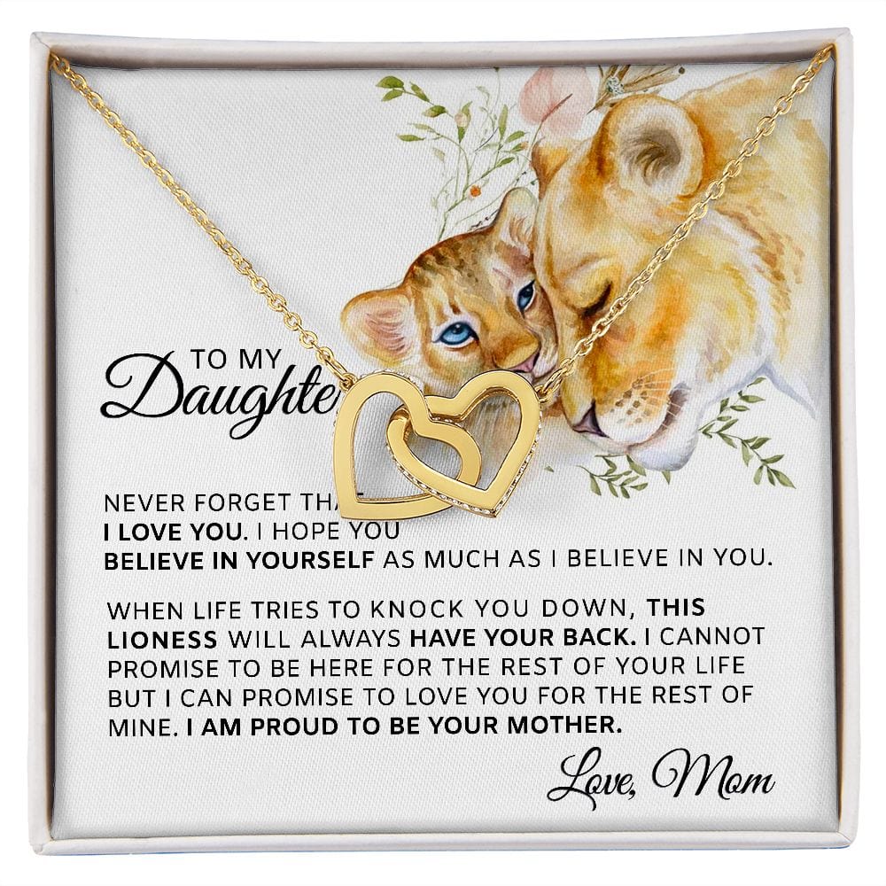 This Lioness Will Always Have Your Back | To My Daughter Necklace