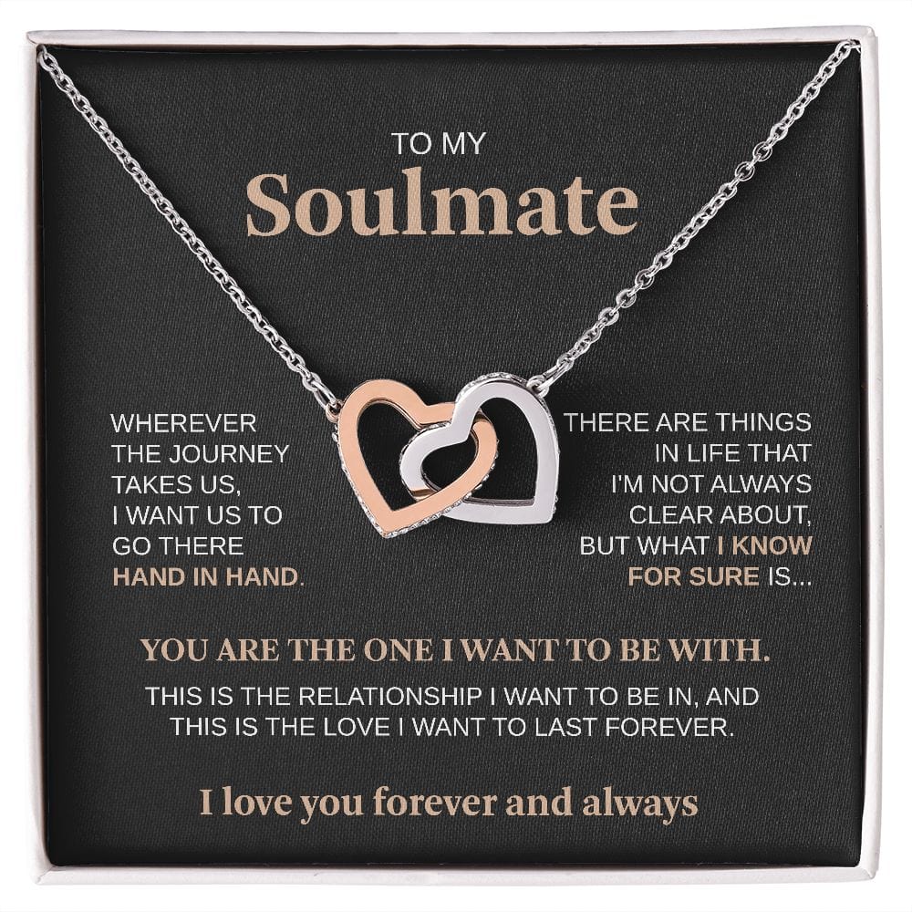Wherever The Journey Takes Us | To My Soulmate Necklace