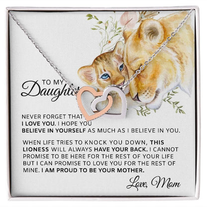 This Lioness Will Always Have Your Back | To My Daughter Necklace