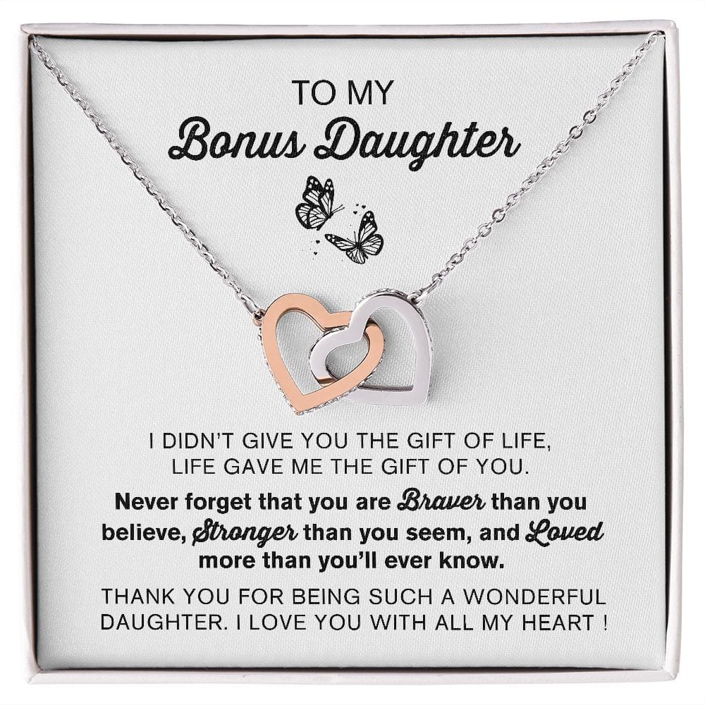Life Gave Me The Gift Of You | To My Bonus Daughter Necklace