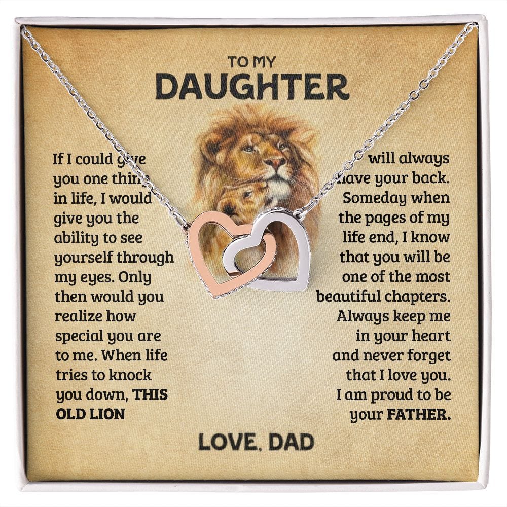 See Yourself Through My Eyes | To My Daughter Necklace