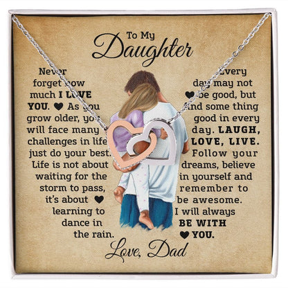 I Will Always Be With You | To My Daughter Necklace