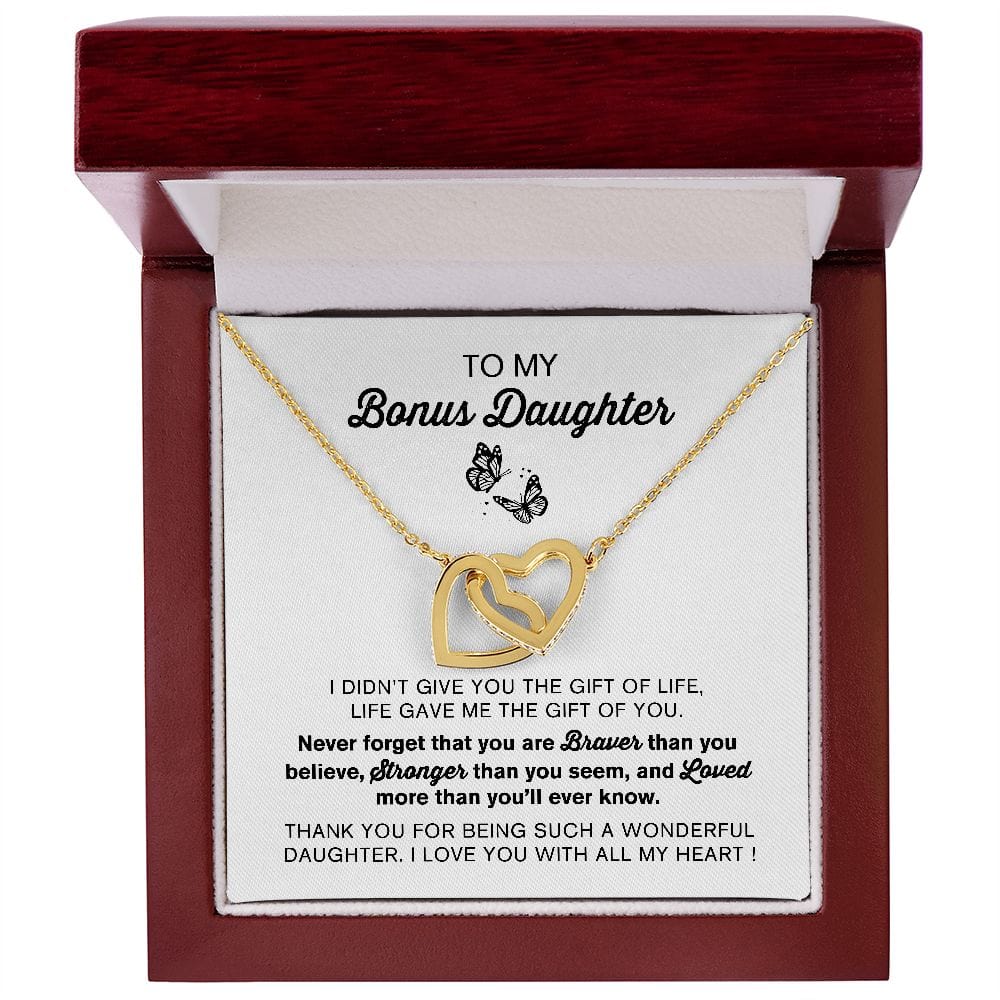 Life Gave Me The Gift Of You | To My Bonus Daughter Necklace