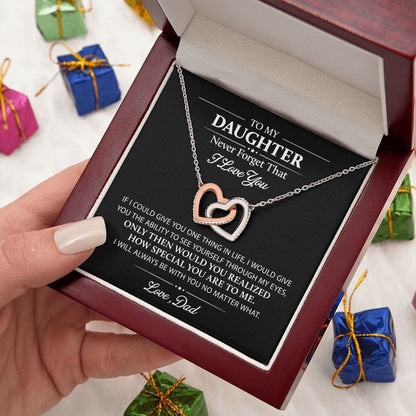Never Forget I Love You | To My Daughter Necklace From Dad