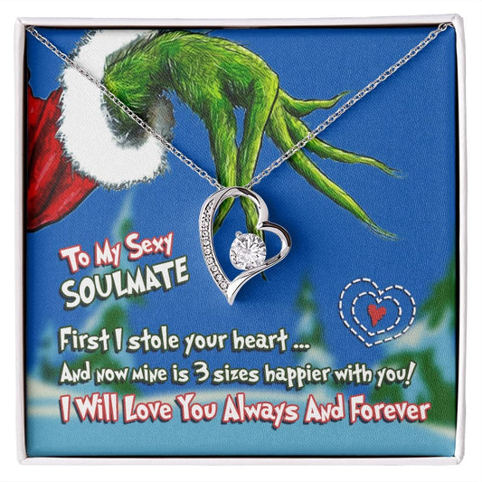 Grinch Heart Necklace | To My Sexy Soulmate