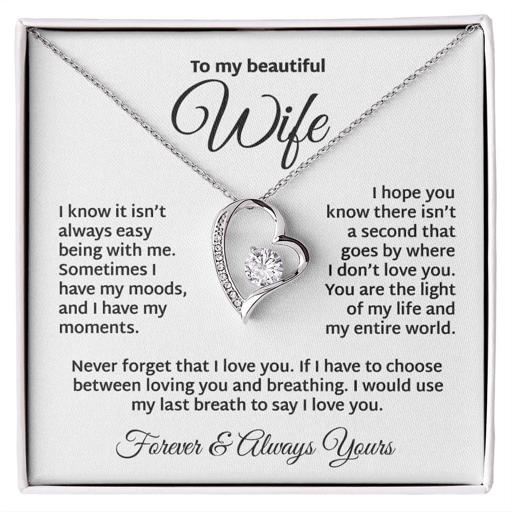 The Light Of My Life | To My Wife Necklace