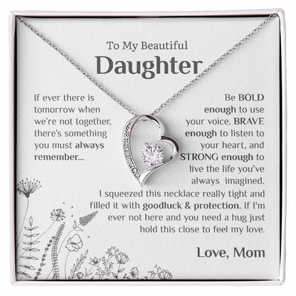 Be Bold Be Brave Be Strong | To My Daughter Necklace