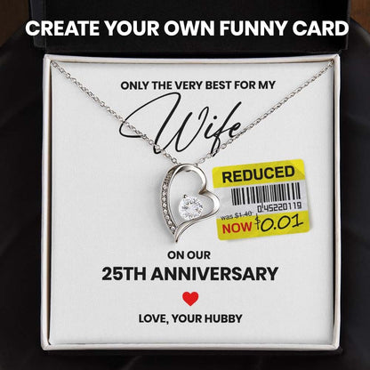 Only The Very Best | Funny Custom Message Necklace for Her