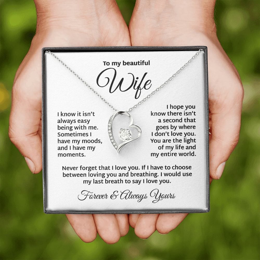 The Light Of My Life To My Wife Necklace