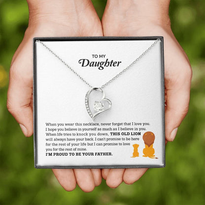 Proud To Be Your Father | To My Daughter Necklace