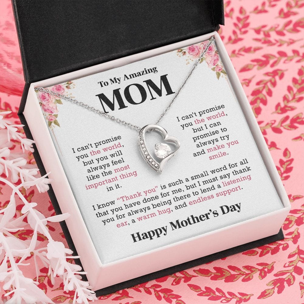 I Can't Promise You The World | To My Mom Necklace
