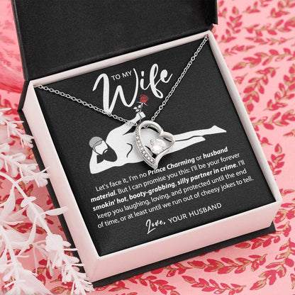 Im No Prince Charming |  To My Wife Funny Message Necklace